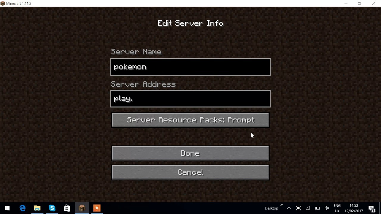 setup minecraft server windows 10